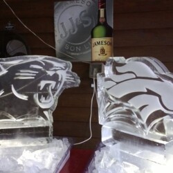 NFL ice sculptures